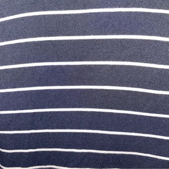 J. Jill Wearever Collection Navy & White Stripe Blouse Top Women's Size S - Picture 5 of 9